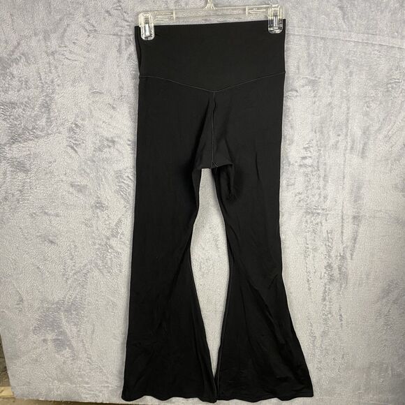 Offline By Aerie Real Me Super Flare Hi Rise Crossover Leggings V Front Black L - Picture 3 of 6
